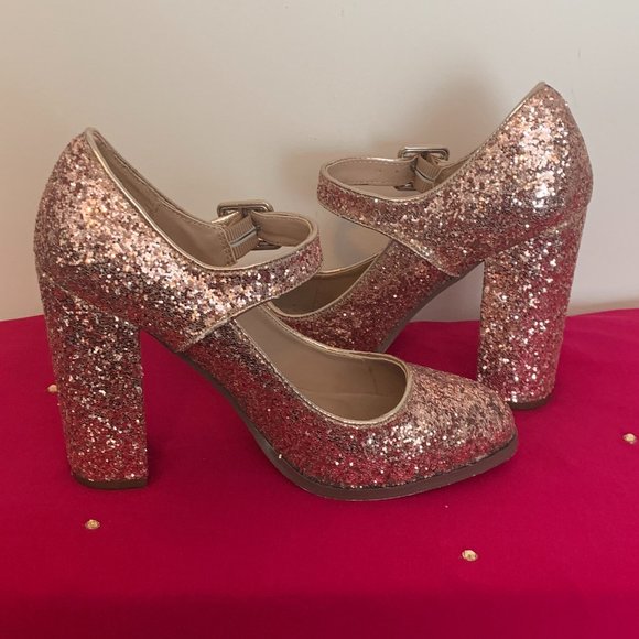 Nearly New (Only Worn Twice) Mix No. 6 Stunningly Beautiful Asuviel Glitter Pump - Picture 14 of 15